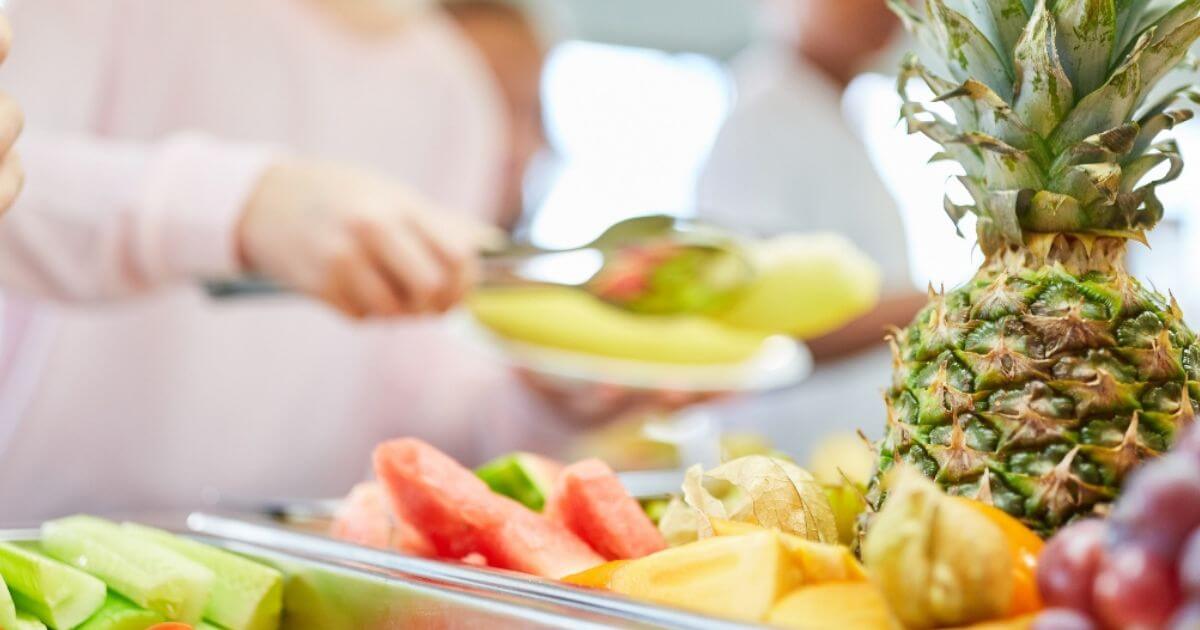 fruit catering at school